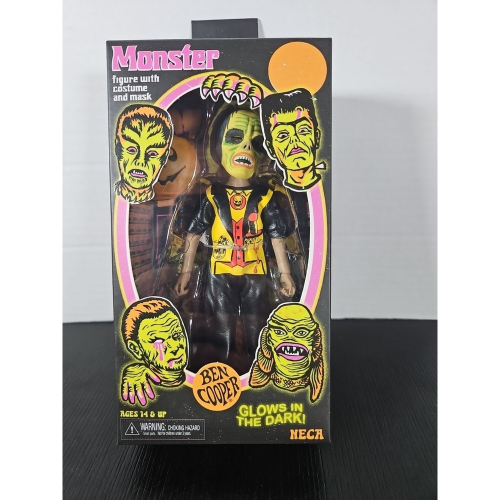 NEW NECA Ben Cooper PHANTOM MONSTER Action Figure w/ mask 5.5" Glows in Dark